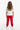 Elastic Waist Jogger Trousers for Baby Girl – Red - MEME