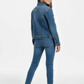 Denim Jacket For Girl - Mid Blue - MEME