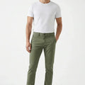Slim-Fit Chino Trouser For Men - Deep Lichen - MEME