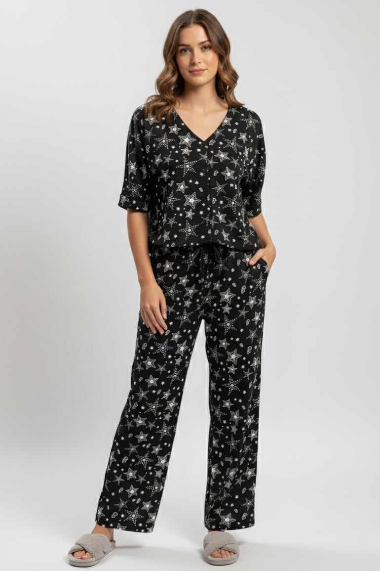 Pajama Set For Women - Charcoal