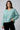 V-Neck Sweatshirt For Women - Green - MEME