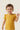 Ruffle Sleeve Tee For Baby Girl - Mustard - MEME