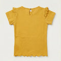 Ruffle Sleeve Tee For Baby Girl - Mustard - MEME