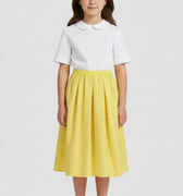 Embroidered Skirt For Girl - Yellow - MEME