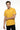 Crew Neck Basic T-Shirt For Men - Gold Mustard - MEME