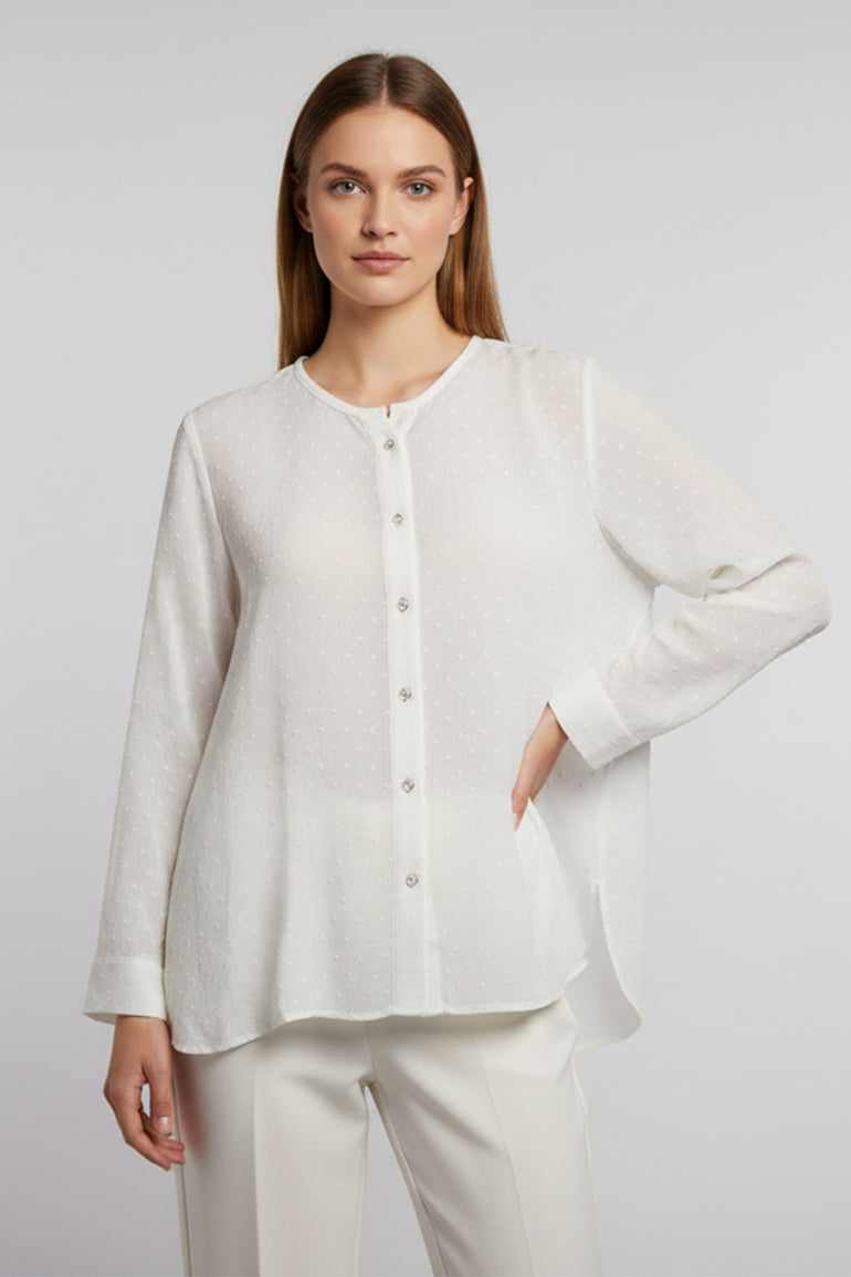 Button-Down Shirt for Women – White