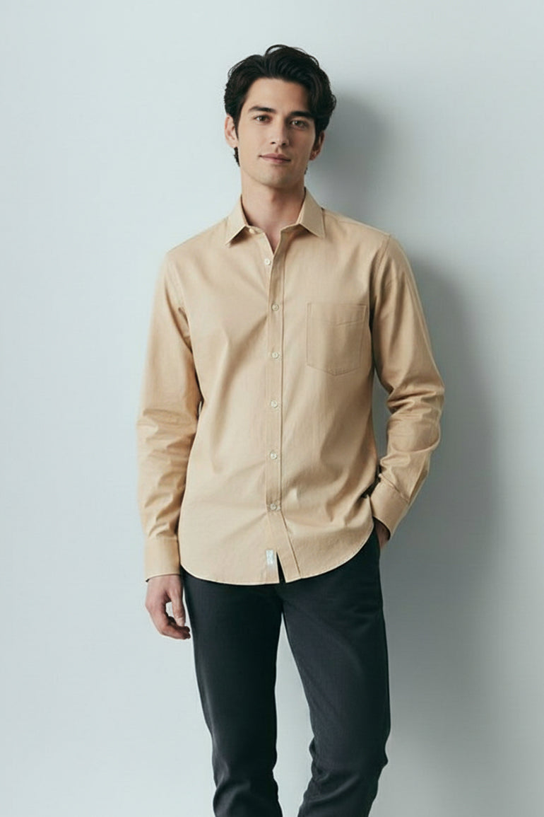 Shirt For Men - Beige