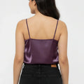 Satin Cami Top For Women - Purple - MEME