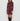 Satin Wrap Dress For Women - Maroon - MEME
