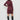 Satin Wrap Dress For Women - Maroon - MEME
