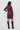 Satin Wrap Dress For Women - Maroon - MEME