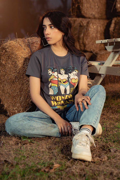 Women Wonder Woman Graphic T-shirt