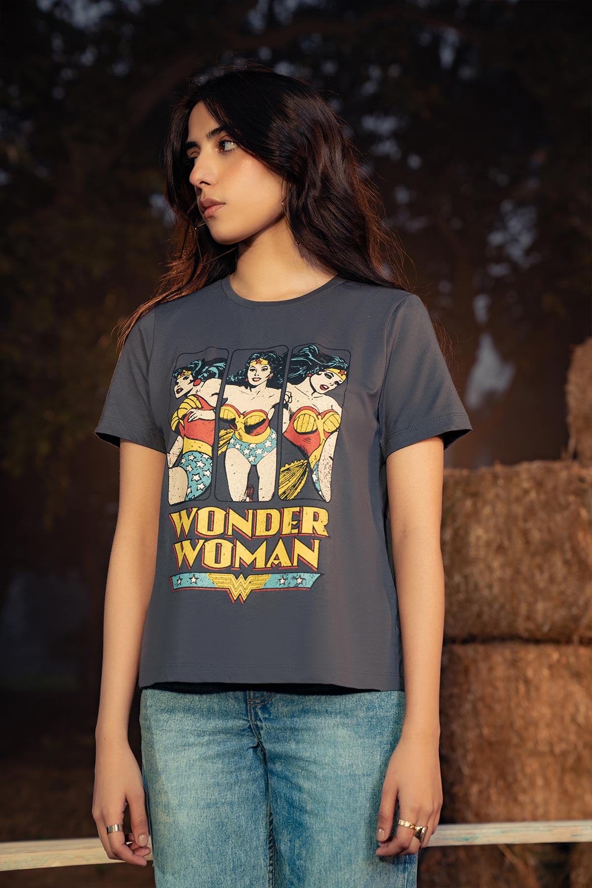 Women Wonder Woman Graphic T-shirt