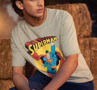 Men Superman Logo T-shirt 