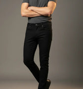 Skinny Fit Jeans For Men - Black - MEME