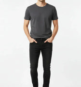Slim Fit Jeans for Men - Black - MEME