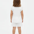 Sleeveless Ruffle Top for Baby Girls - White - MEME