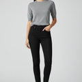 Slim Fit Denim Jeans For Women - Black - MEME