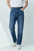 Straight Fit Jeans For Men - Dark Blue - MEME