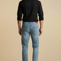Slim Fit Jeans for Men - Light Blue - MEME
