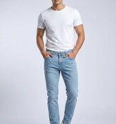 Slim Fit Jeans For Men - Light Blue - MEME