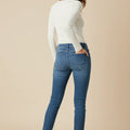 Slim Fit Jeans for Women - Mid Blue - MEME