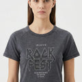 Graphic Tee For Women - Grey - MEME