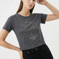 Graphic Tee For Women - Grey - MEME