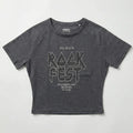 Graphic Tee For Women - Grey - MEME