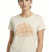 Graphic T-Shirt for Women - Cream - MEME