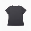Graphic Print T-Shirt for Women - Charcoal Grey - MEME
