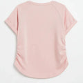 Ruched Hem T-Shirt for Girls - light Pink - MEME