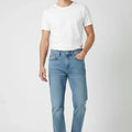 Straight Fit Jeans For Men - Mid Blue - MEME