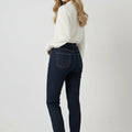 Straight Fit Jeans for Women - Dark Blue - MEME