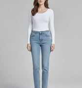 Denim Jeans For Women - Light Blue - MEME