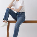 Denim Jeans for Women - Mid Blue - MEME
