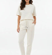 Relaxed Fit Jogger Pants for Women - Off White - MEME