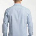 Striped Button-Down Shirt for Men - Light Blue - MEME