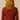 Striped Crop T-Shirt Long Sleeves For Women - Maroon - MEME