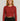 Striped Crop T-Shirt Long Sleeves For Women - Maroon - MEME