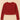 Striped Crop T-Shirt Long Sleeves For Women - Maroon - MEME