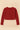 Striped Crop T-Shirt Long Sleeves For Women - Maroon - MEME
