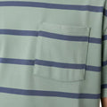 Striped T-Shirt for Boys - Sage Green - MEME