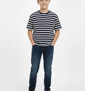 Striped T-Shirt for Boys - White - MEME