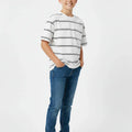 Striped T-Shirt for Boys - White & Black - MEME