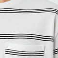 Striped T-Shirt for Boys - White & Black - MEME