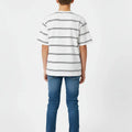 Striped T-Shirt for Boys - White & Black - MEME