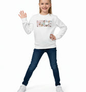 Sweatshirt For Girls - Ecru - MEME