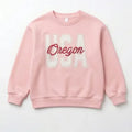 Sweatshirt For Girls - Sea Pink - MEME