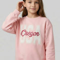 Sweatshirt For Girls - Sea Pink - MEME